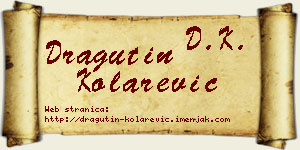Dragutin Kolarević vizit kartica